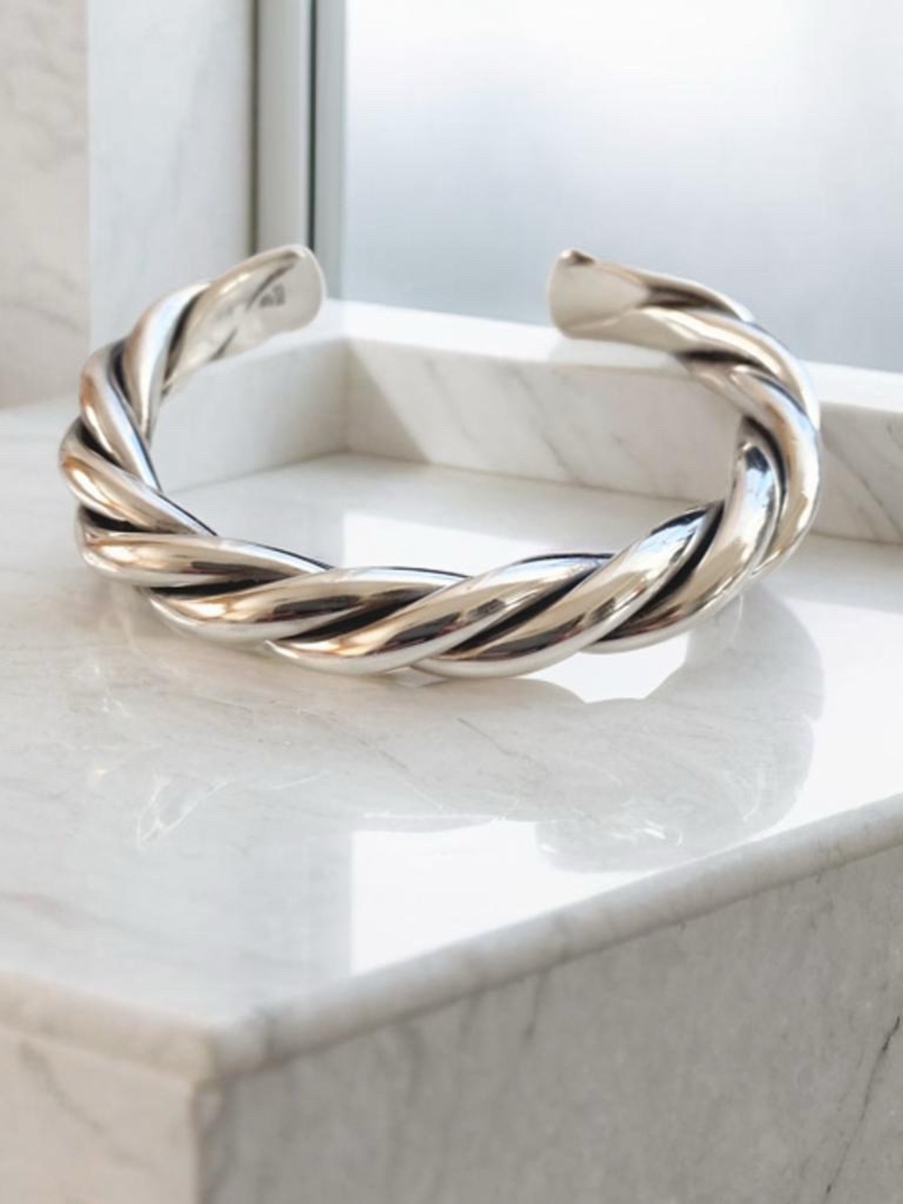 Silpada Sterling Silver Twisted Open Cuff Bracelet B0014 - Picture 6 of 10